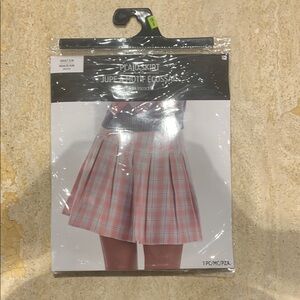 Plaid Skirt in Pink